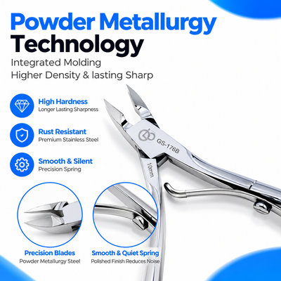 GIS-176B Professional 10 mm Long-Blade Cuticle Nipper – Precision Manicure Tool — image 4