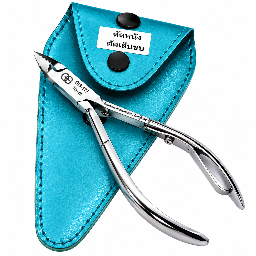 GIS-177 Professional 10mm Cuticle & Nail Nipper — Slim Mouth