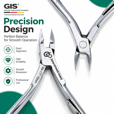 GIS-177 Professional 10mm Cuticle & Nail Nipper — Slim Mouth — image 4
