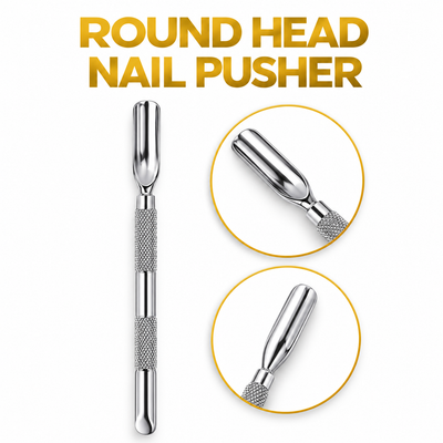 GIS-190L Premium Quality Round-Head Nail Pusher — Spoon Cuticle Tool — image 4