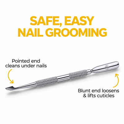 GIS-190L Premium Quality Round-Head Nail Pusher — Spoon Cuticle Tool — image 2