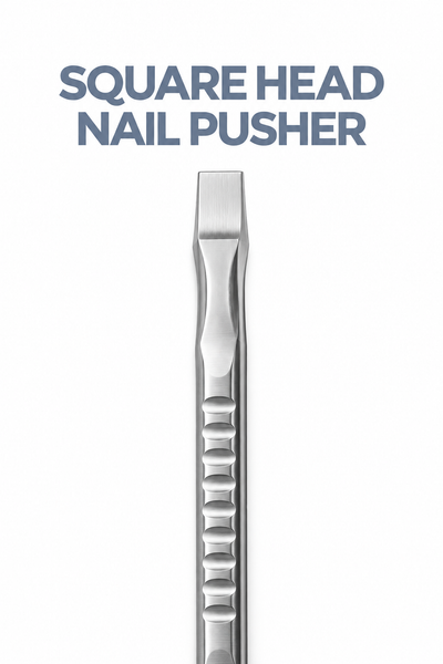GIS-193 Premium Quality Square-Head Nail Pusher — Stainless Steel Manicure Tool — image 5