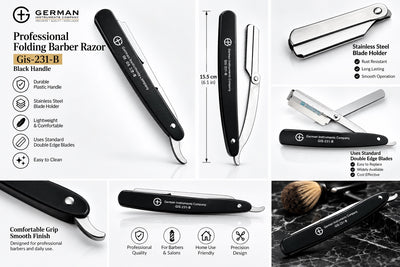 Professional Folding Barber Razor — Gis-231-B — image 2