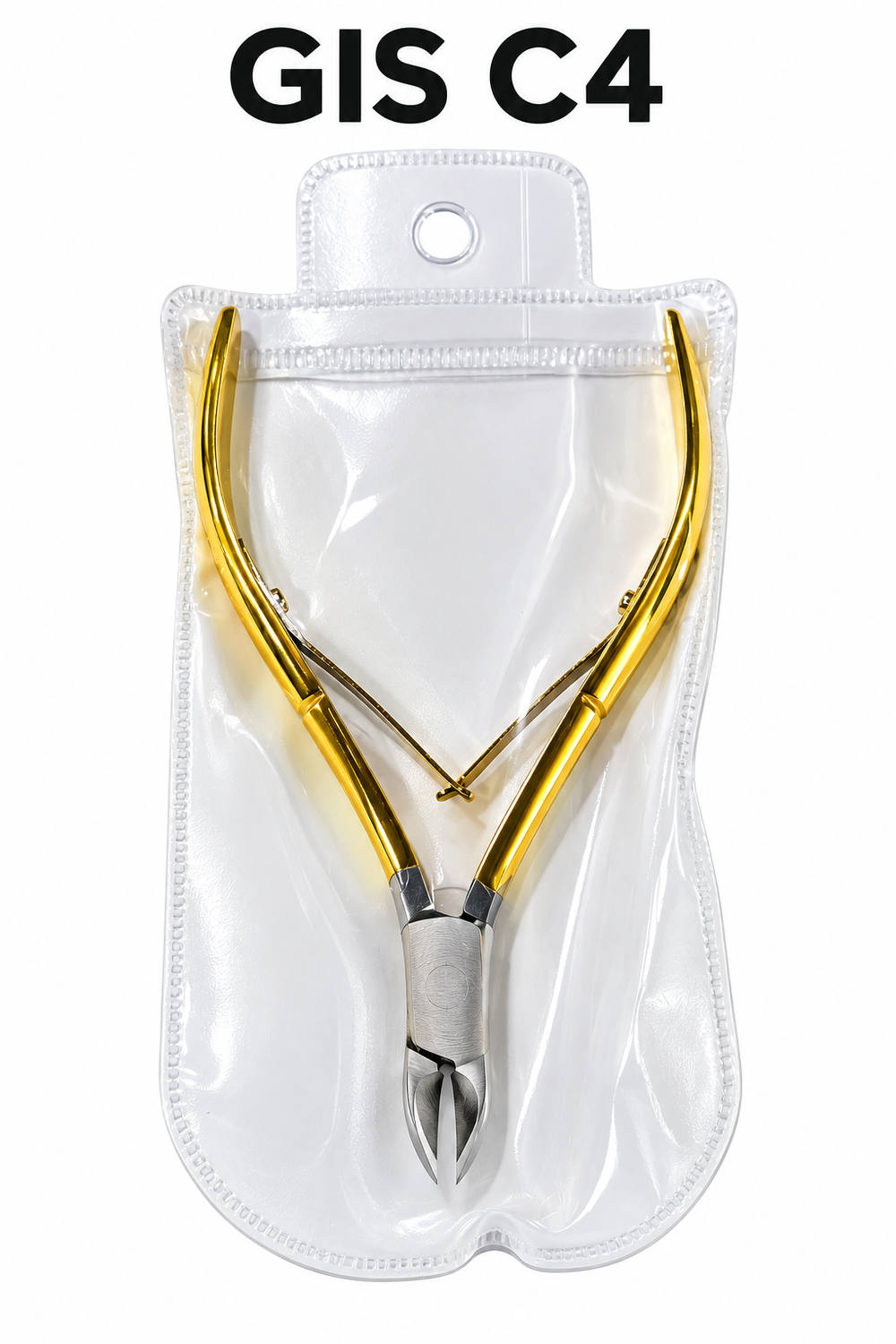 GIS C4 Medium Gold Cuticle Nipper — 6 mm
