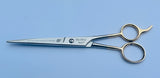 7 Inch Barber German Shiny Classic Stainless Steel Haircut Scissor with Fine Adjustment Screw, Humanized Design High Grade Shiny Stainless Steel