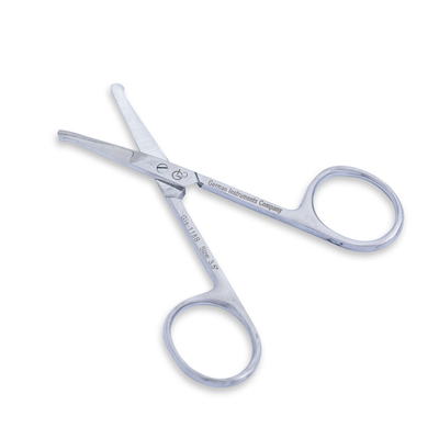 3.5 Inch Curved Round Head Design Scissors With Wide Handle — image 1