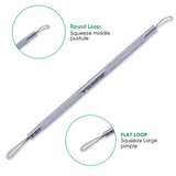 Blackhead Extractor Loop, Whitehead Extractor, Nose Blackhead Remover Tool, Pore Extractor, Black Head Remover for Face
