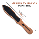 Foot File Callus Remover Heel Grater Wooden Handle Foot Scrubber Pedicure File Foot Filer for Dead Skin Professional
