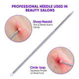 Pimple Extractor Acne Treatment Tool Surgical Grade Blackhead Comedone Removal