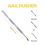 Double Function Spoon Round Head Nail Pusher For Best Nail Grooming