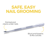 Double Function Spoon Round Head Nail Pusher For Best Nail Grooming