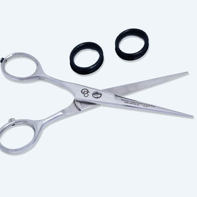 6.5 Inch Barber Hair Cutting Scissors — Screw Adjuster, Rubber Silencer & Grip Ring — image 5