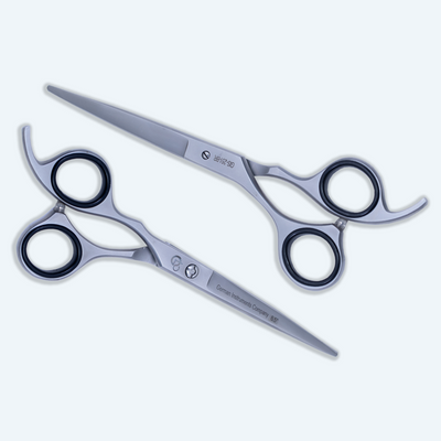 6.5 Inch Left-Hand Barber Hair Cutting Scissors — Flat Screw Adjuster & Rubber Silencer — image 6