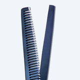 6.5 Inch Sharp Blade Professional Thinning Scissors with Rubber Silencer, Comfortable Grip Ring & Flat Screw Adjuster