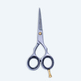 5 Inch Barber Shear Scissors with Screw Adjuster, Rubber Silencer & Finger Rest
