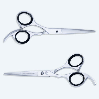 6 Inch Left-Hand Barber Hair Cutting Scissors — Screw Adjuster, Rubber Silencer & Finger Rest — image 5