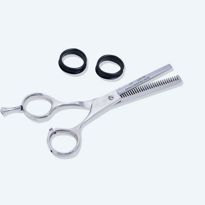 GIS-0077 Barber Thinning Scissors, 5.5 Inch — Polished Finish — image 3
