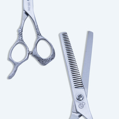 6.5 Inch Barber Hair Cutting Scissors — Sharp Blade, Flat Screw Adjuster, Rubber Silencer & Finger Rest — image 5