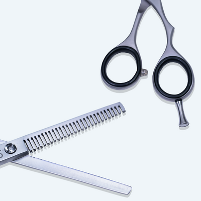 5.5 Inch Professional Thinning Scissors with Sharp Blade, Rubber Silencer & Grip Ring — image 6