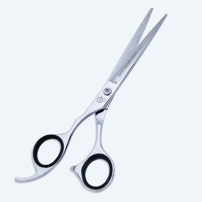 6 Inch Left-Hand Barber Hair Cutting Scissors — Screw Adjuster, Rubber Silencer & Finger Rest — image 6