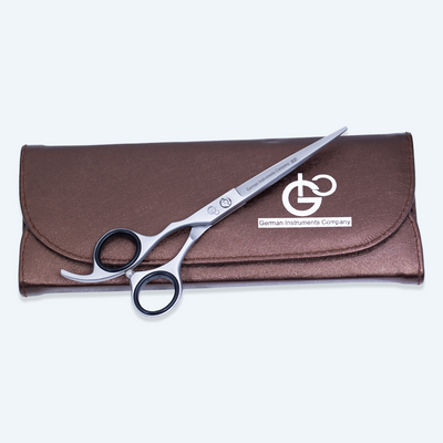 6.5 Inch Left-Hand Barber Hair Cutting Scissors — Flat Screw Adjuster & Rubber Silencer — image 7