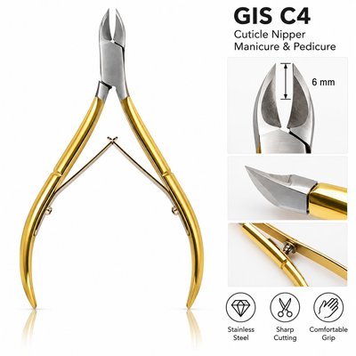 GIS C4 Medium Gold Cuticle Nipper — 6 mm — image 3