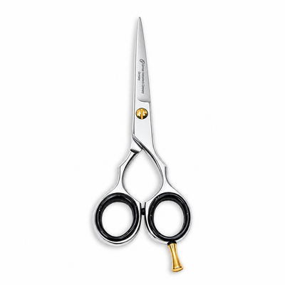 GIS-0068BR Barber Hair Cutting Scissors, 5 Inch — Polished Finish — image 1