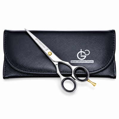 GIS-0068BR Barber Hair Cutting Scissors, 5 Inch — Polished Finish — image 4