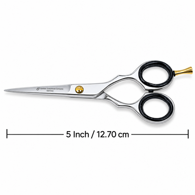 GIS-0068BR Barber Hair Cutting Scissors, 5 Inch — Polished Finish — image 2