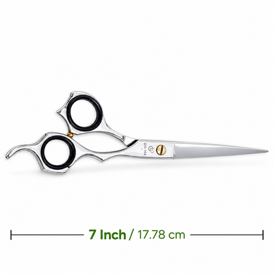 GIS-104 Barber Hair Cutting Scissors, 7 Inch — Polished Finish — image 2