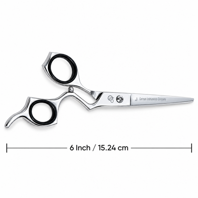 GIS-0087B Barber Hair Cutting Scissors, 6 Inch — Polished Finish — image 2