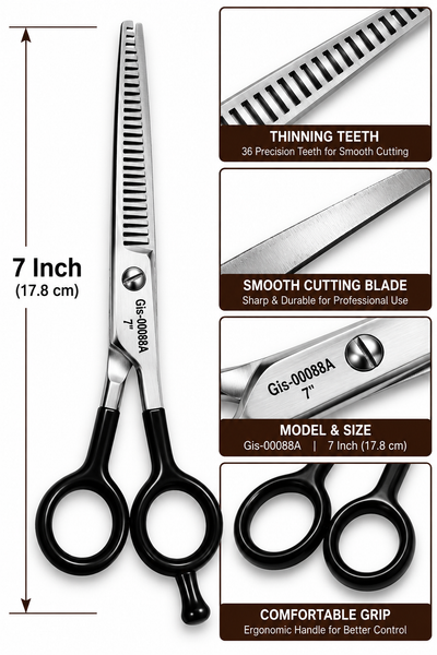 GIS-0088A 7 Inch Professional SuperCut Barber Thinning Scissors – 28 Teeth — image 1