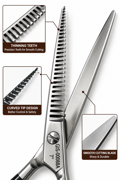 GIS-0088A 7 Inch Professional SuperCut Barber Thinning Scissors – 28 Teeth — image 2