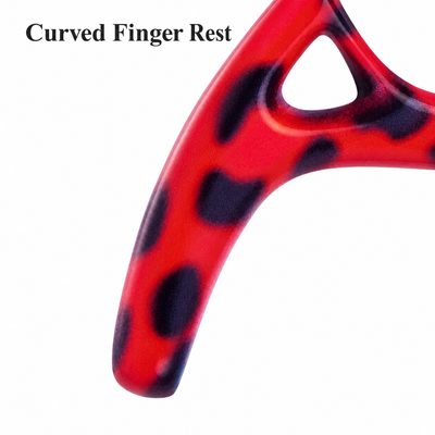 GIS-0022 Professional Hair Cutting Scissors, 6.5 Inch — 440C Steel & Red Leopard Pattern — image 6