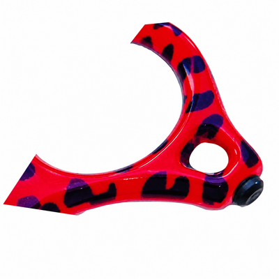 GIS-0022 Professional Hair Cutting Scissors, 6.5 Inch — 440C Steel & Red Leopard Pattern — image 8
