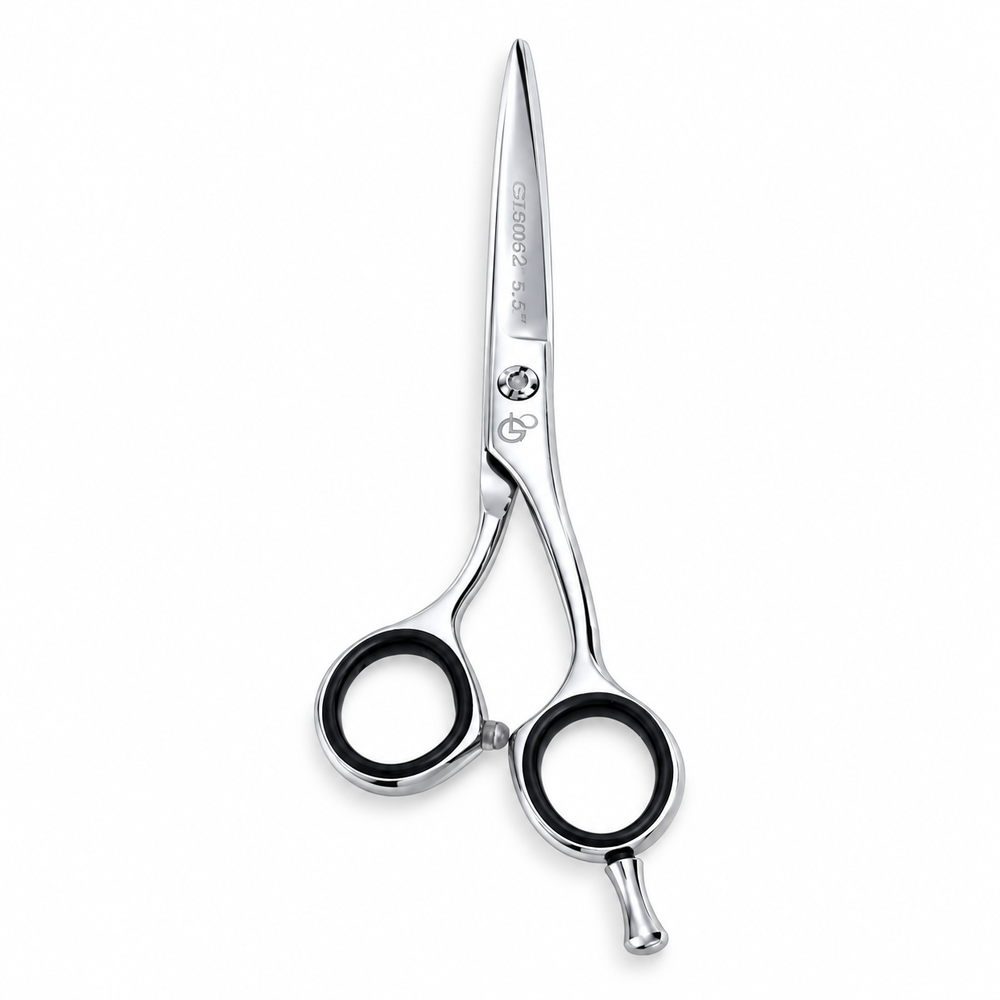 GIS-0062 Barber Hair Cutting Scissors, 5.5 Inch — Polished Finish