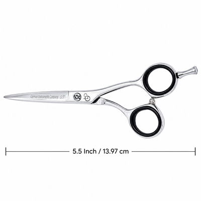 GIS-0062 Barber Hair Cutting Scissors, 5.5 Inch — Polished Finish — image 2