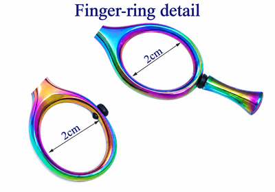 GIS-0062B Professional Hair Cutting Scissors, 6.5 Inch — 440C Steel & Rainbow Finish — image 7