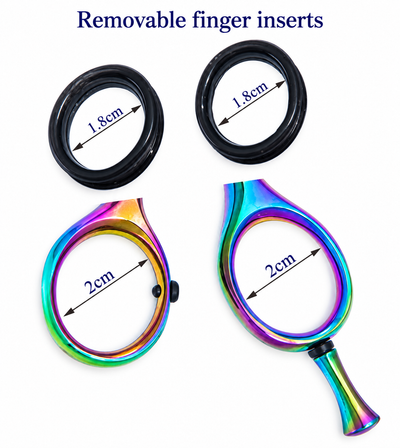 GIS-0062B Professional Hair Cutting Scissors, 6.5 Inch — 440C Steel & Rainbow Finish — image 6