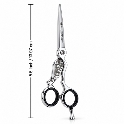 GIS-0062E Barber Hair Cutting Scissors, 5.5 Inch — Polished Finish — image 2