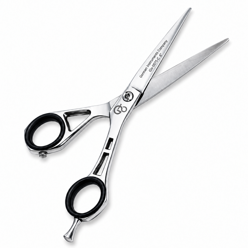 GIS-0075C Barber Hair Cutting Scissors, 6 Inch — Polished Finish