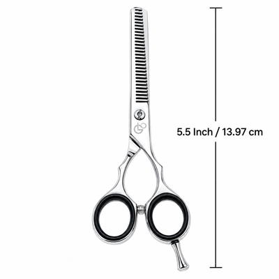 GIS-0079TH-A Barber Thinning Scissors, 5.5 Inch — Polished Finish — image 2