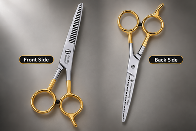 6.5 Inch Barber Thinning Scissors — German Stainless Steel, Flat Screw Adjuster & Finger Rest — image 5