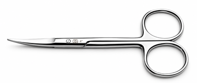 GIS-111-D Curved Cuticle Scissors — 4 Inch, Mirror Polish — image 5