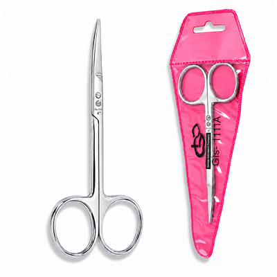 GIS-111-D Curved Cuticle Scissors — 4 Inch, Mirror Polish — image 4