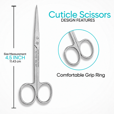 GIS-111-B Straight Fine Blade Scissors — 4.5 Inch, Dull Satin Finish — image 3