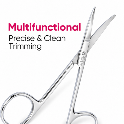 GIS-111-D Curved Cuticle Scissors — 4 Inch, Mirror Polish — image 2