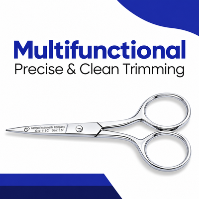 GIS-116-C Straight Cuticle Scissors — 3.5 Inch, Fine Blade — image 2