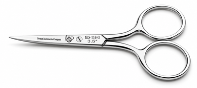 GIS-116-G Curved Cuticle Scissors — 3.5 Inch, Mirror Polish — image 5