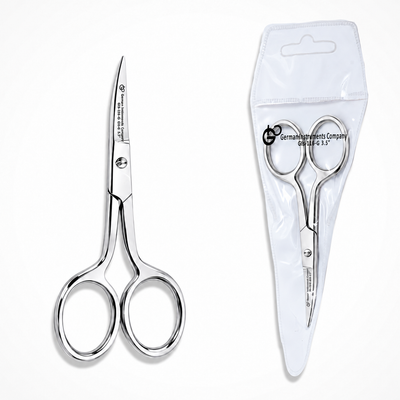 GIS-116-G Curved Cuticle Scissors — 3.5 Inch, Mirror Polish — image 4